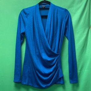 Blue long sleeve Ann Taylor blouse
